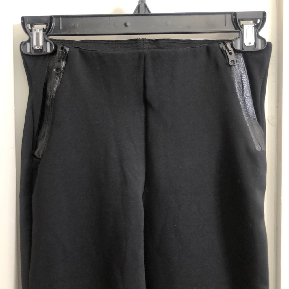 Zara Basic Thick Leggings With Zipper Detail - image 3